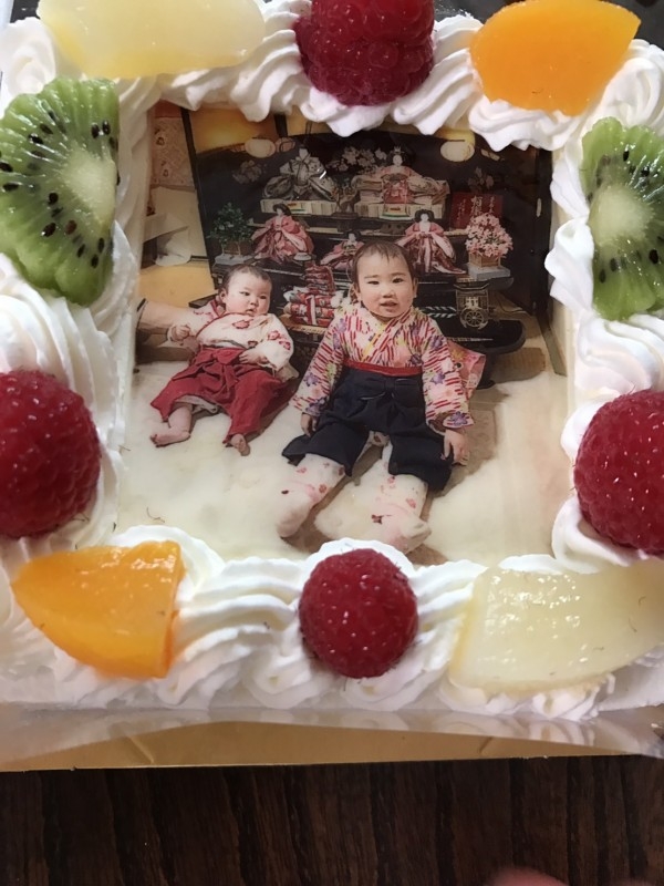 孫の2才のお誕生日に写真ケーキ のレビュー Cake Jp