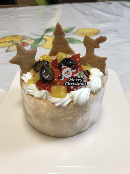 乳幼児向け ヨーグルトフルーツケーキ 3号 9cm クリスマスケーキ21 欧風洋菓子店 イルピーノ Cake Jp