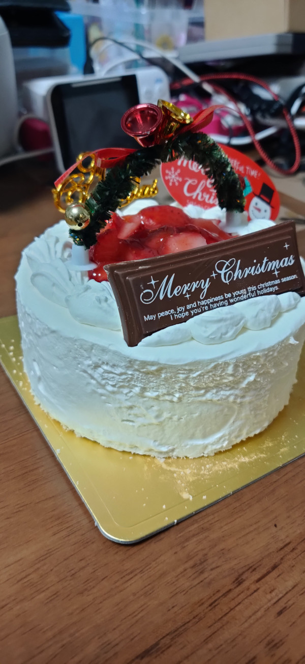 クリスマスケーキ21 卵除去 卵を使用していないｘｍａｓケーキ 4号 12cm クリスマス21 サンタアンジェラ Cake Jp