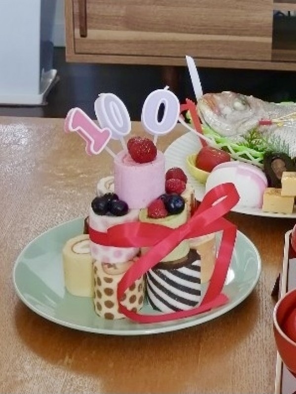 100日祝いのケーキとして利用 のレビュー Cake Jp